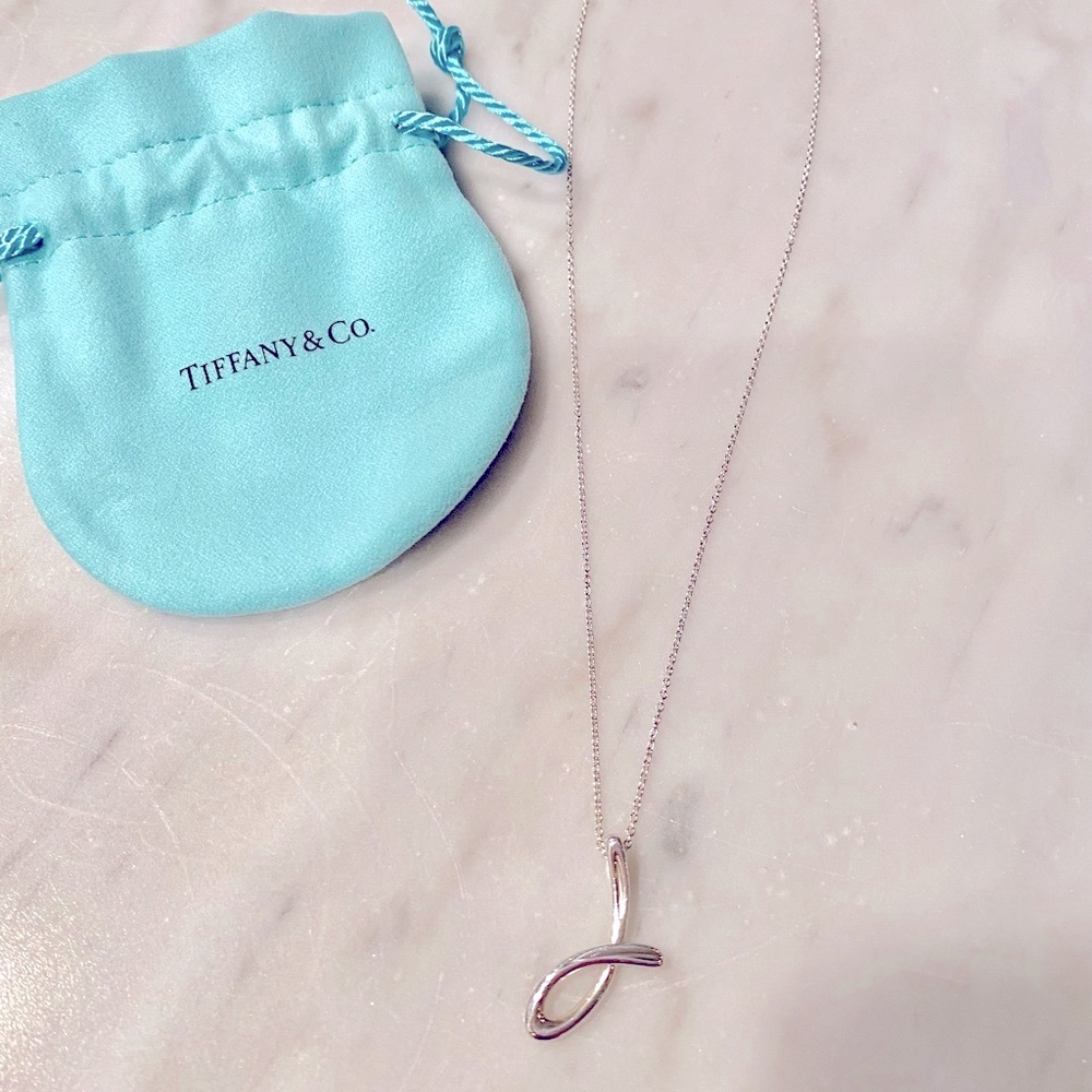 Tiffany & Co. Elsa Peretti letter “J” pendant